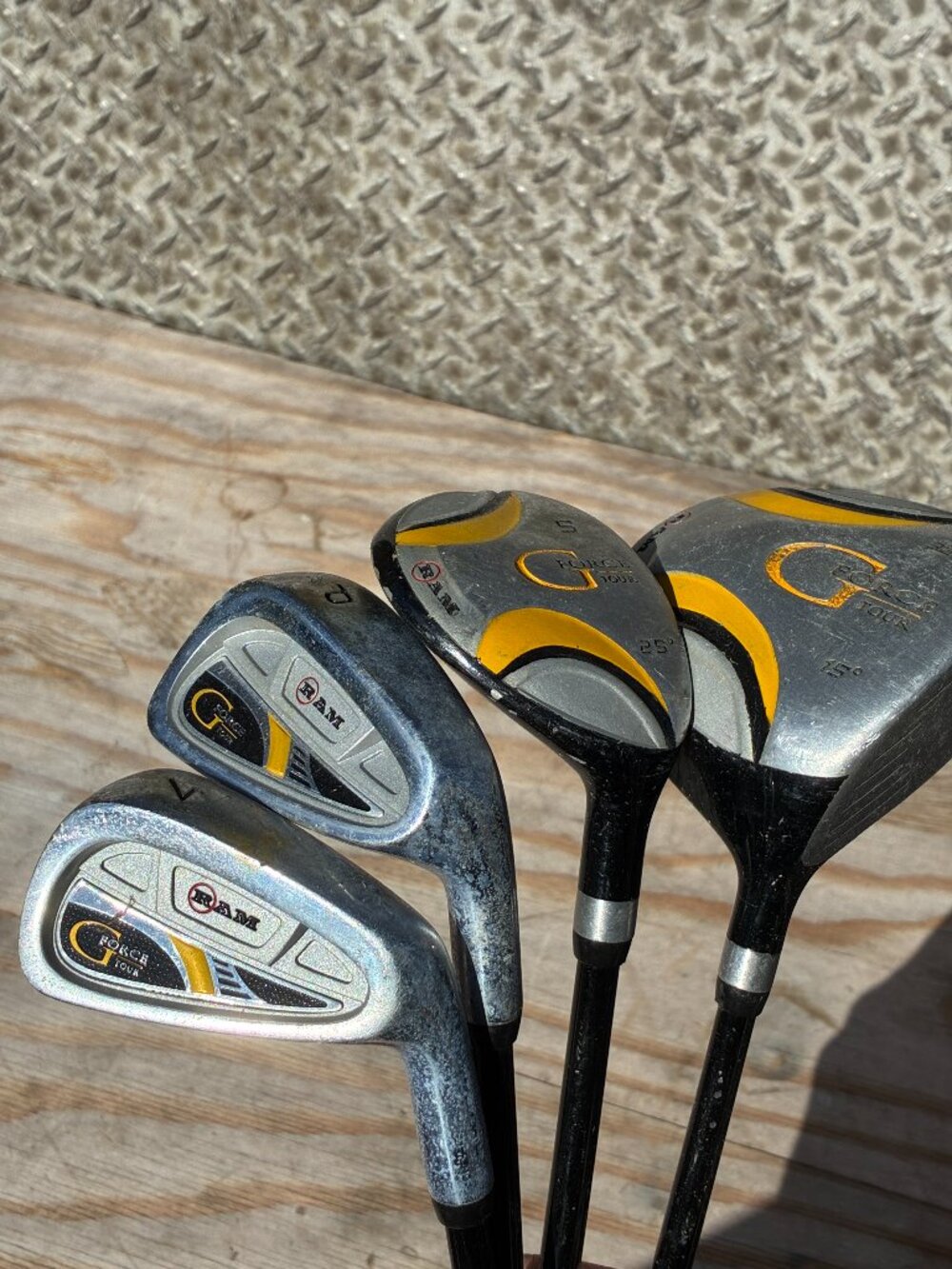 RAM G-Force Tour Junior Golf Club Set 4pc - 15° Driver 25° Hybrid 7 Iron P Wedge